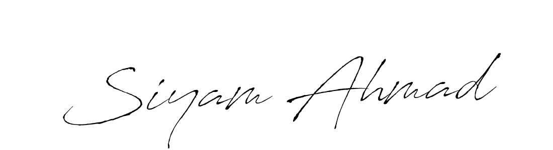 The best way (Antro_Vectra) to make a short signature is to pick only two or three words in your name. The name Siyam Ahmad include a total of six letters. For converting this name. Siyam Ahmad signature style 6 images and pictures png