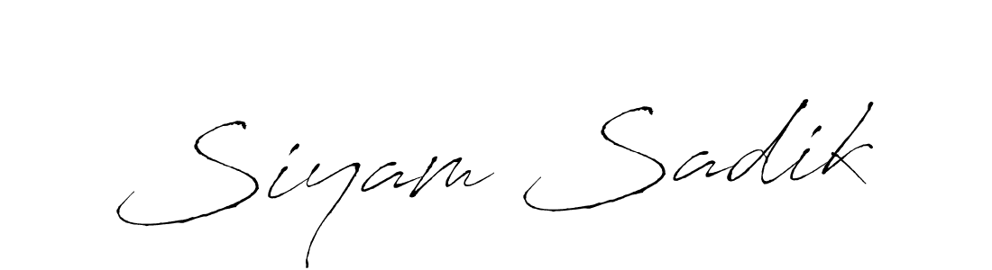 Also You can easily find your signature by using the search form. We will create Siyam Sadik name handwritten signature images for you free of cost using Antro_Vectra sign style. Siyam Sadik signature style 6 images and pictures png