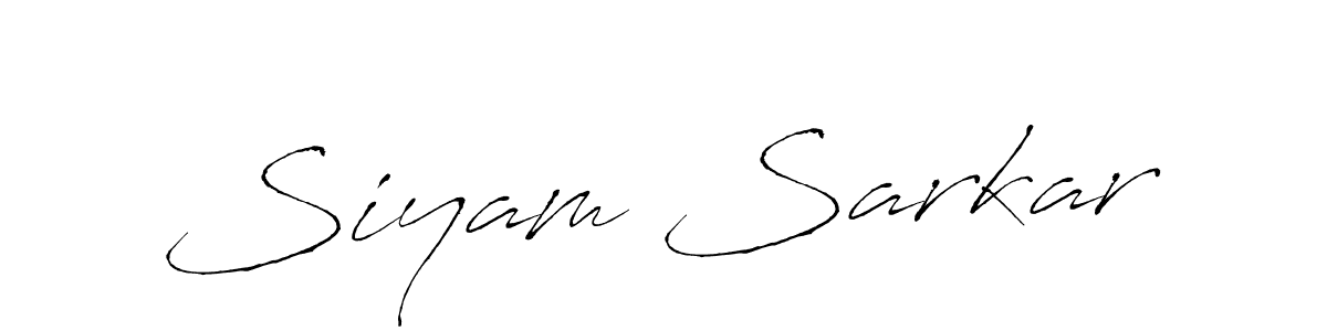 Siyam Sarkar stylish signature style. Best Handwritten Sign (Antro_Vectra) for my name. Handwritten Signature Collection Ideas for my name Siyam Sarkar. Siyam Sarkar signature style 6 images and pictures png