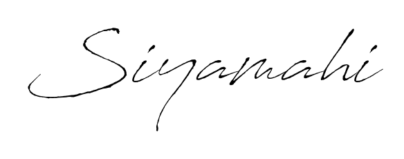 Create a beautiful signature design for name Siyamahi. With this signature (Antro_Vectra) fonts, you can make a handwritten signature for free. Siyamahi signature style 6 images and pictures png