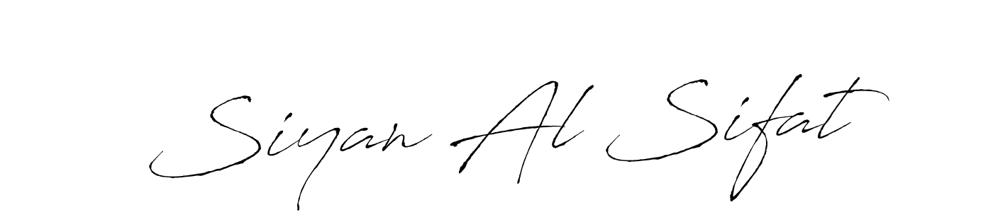Use a signature maker to create a handwritten signature online. With this signature software, you can design (Antro_Vectra) your own signature for name Siyan Al Sifat. Siyan Al Sifat signature style 6 images and pictures png