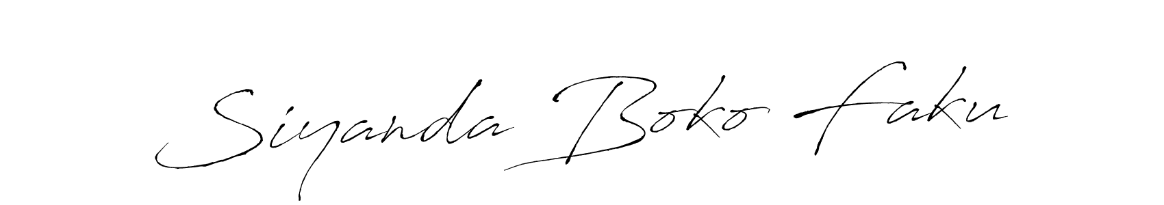 Also we have Siyanda Boko Faku name is the best signature style. Create professional handwritten signature collection using Antro_Vectra autograph style. Siyanda Boko Faku signature style 6 images and pictures png