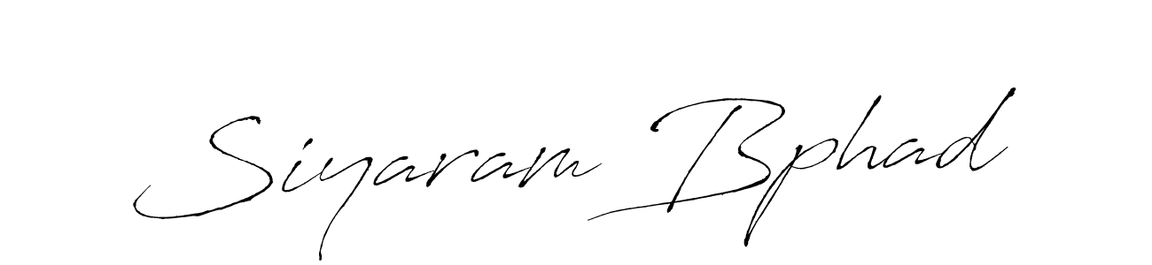 Make a beautiful signature design for name Siyaram Bphad. With this signature (Antro_Vectra) style, you can create a handwritten signature for free. Siyaram Bphad signature style 6 images and pictures png