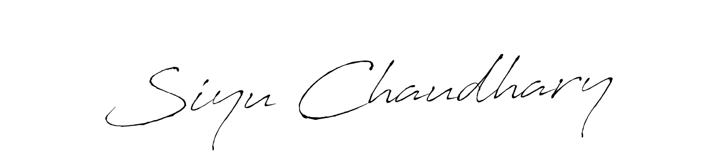 Antro_Vectra is a professional signature style that is perfect for those who want to add a touch of class to their signature. It is also a great choice for those who want to make their signature more unique. Get Siyu Chaudhary name to fancy signature for free. Siyu Chaudhary signature style 6 images and pictures png