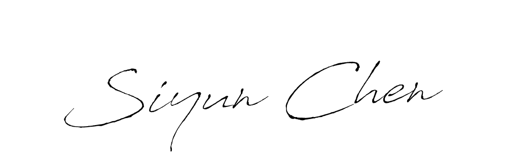 Make a beautiful signature design for name Siyun Chen. With this signature (Antro_Vectra) style, you can create a handwritten signature for free. Siyun Chen signature style 6 images and pictures png