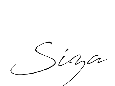 You should practise on your own different ways (Antro_Vectra) to write your name (Siza) in signature. don't let someone else do it for you. Siza signature style 6 images and pictures png