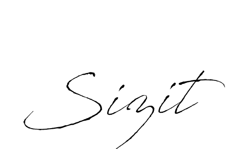 You should practise on your own different ways (Antro_Vectra) to write your name (Sizit) in signature. don't let someone else do it for you. Sizit signature style 6 images and pictures png