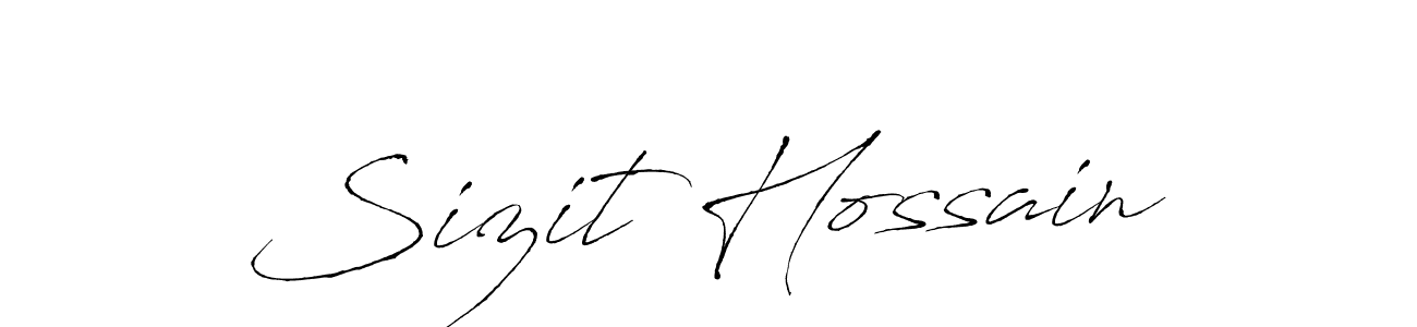 Sizit Hossain stylish signature style. Best Handwritten Sign (Antro_Vectra) for my name. Handwritten Signature Collection Ideas for my name Sizit Hossain. Sizit Hossain signature style 6 images and pictures png