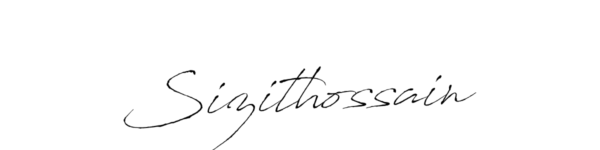 How to make Sizithossain name signature. Use Antro_Vectra style for creating short signs online. This is the latest handwritten sign. Sizithossain signature style 6 images and pictures png