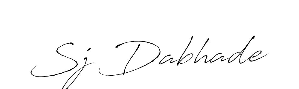 Sj Dabhade stylish signature style. Best Handwritten Sign (Antro_Vectra) for my name. Handwritten Signature Collection Ideas for my name Sj Dabhade. Sj Dabhade signature style 6 images and pictures png