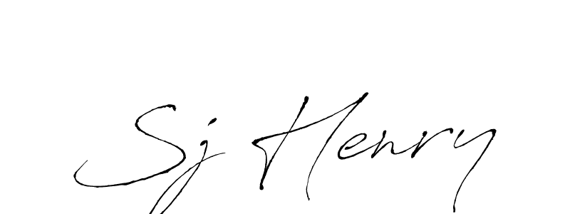 How to make Sj Henry signature? Antro_Vectra is a professional autograph style. Create handwritten signature for Sj Henry name. Sj Henry signature style 6 images and pictures png