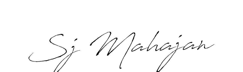 Design your own signature with our free online signature maker. With this signature software, you can create a handwritten (Antro_Vectra) signature for name Sj Mahajan. Sj Mahajan signature style 6 images and pictures png