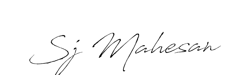 You should practise on your own different ways (Antro_Vectra) to write your name (Sj Mahesan) in signature. don't let someone else do it for you. Sj Mahesan signature style 6 images and pictures png