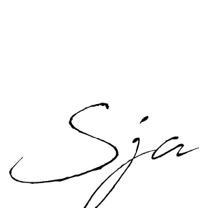 Use a signature maker to create a handwritten signature online. With this signature software, you can design (Antro_Vectra) your own signature for name Sja. Sja signature style 6 images and pictures png