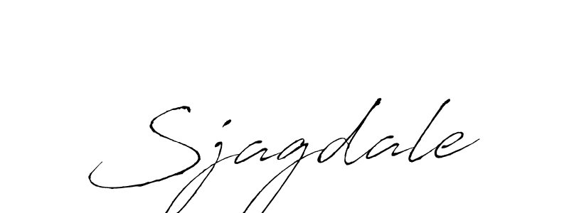 Create a beautiful signature design for name Sjagdale. With this signature (Antro_Vectra) fonts, you can make a handwritten signature for free. Sjagdale signature style 6 images and pictures png