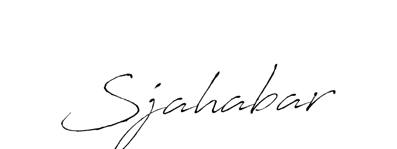 How to make Sjahabar signature? Antro_Vectra is a professional autograph style. Create handwritten signature for Sjahabar name. Sjahabar signature style 6 images and pictures png