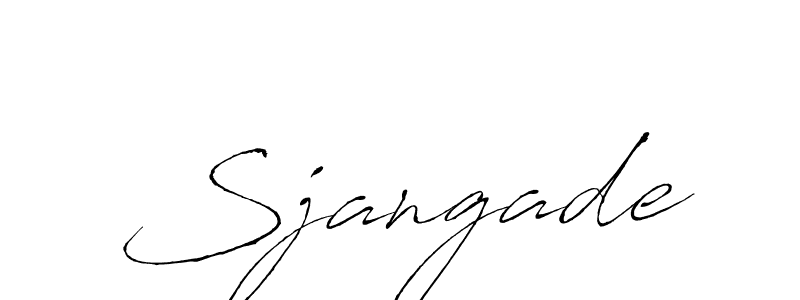 The best way (Antro_Vectra) to make a short signature is to pick only two or three words in your name. The name Sjangade include a total of six letters. For converting this name. Sjangade signature style 6 images and pictures png