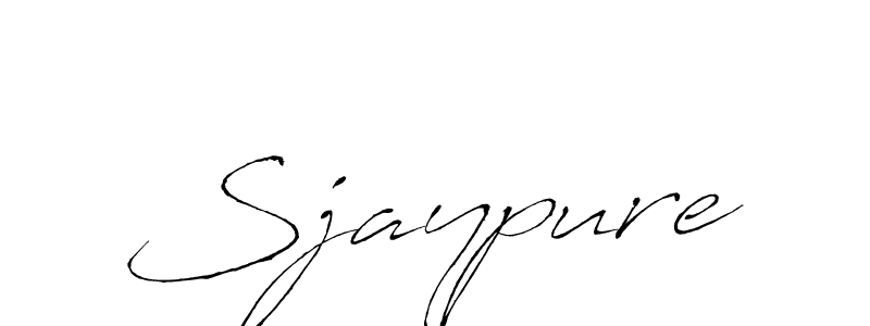 Make a beautiful signature design for name Sjaypure. With this signature (Antro_Vectra) style, you can create a handwritten signature for free. Sjaypure signature style 6 images and pictures png