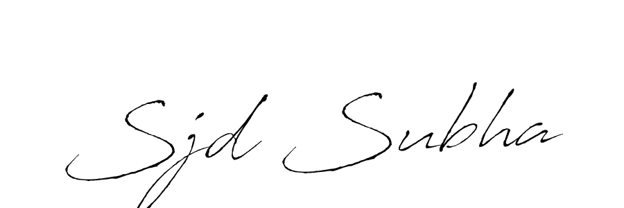 Also we have Sjd Subha name is the best signature style. Create professional handwritten signature collection using Antro_Vectra autograph style. Sjd Subha signature style 6 images and pictures png