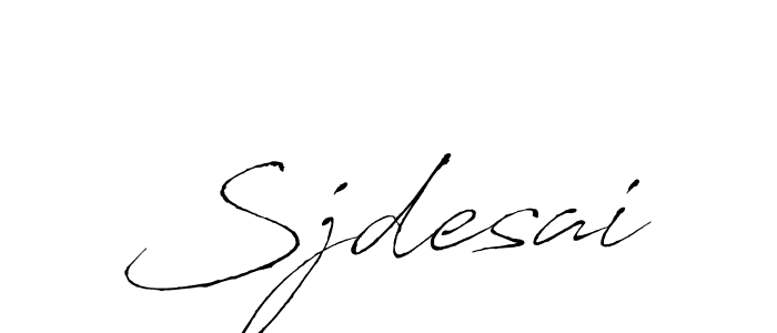 You should practise on your own different ways (Antro_Vectra) to write your name (Sjdesai) in signature. don't let someone else do it for you. Sjdesai signature style 6 images and pictures png