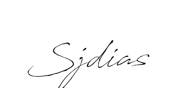 Make a beautiful signature design for name Sjdias. With this signature (Antro_Vectra) style, you can create a handwritten signature for free. Sjdias signature style 6 images and pictures png