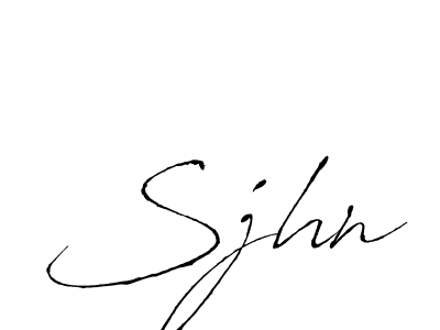Best and Professional Signature Style for Sjhn. Antro_Vectra Best Signature Style Collection. Sjhn signature style 6 images and pictures png