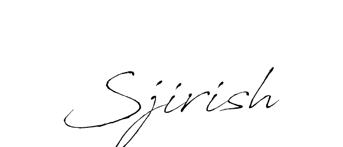 if you are searching for the best signature style for your name Sjirish. so please give up your signature search. here we have designed multiple signature styles  using Antro_Vectra. Sjirish signature style 6 images and pictures png