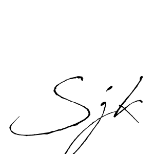 Make a beautiful signature design for name Sjk. Use this online signature maker to create a handwritten signature for free. Sjk signature style 6 images and pictures png