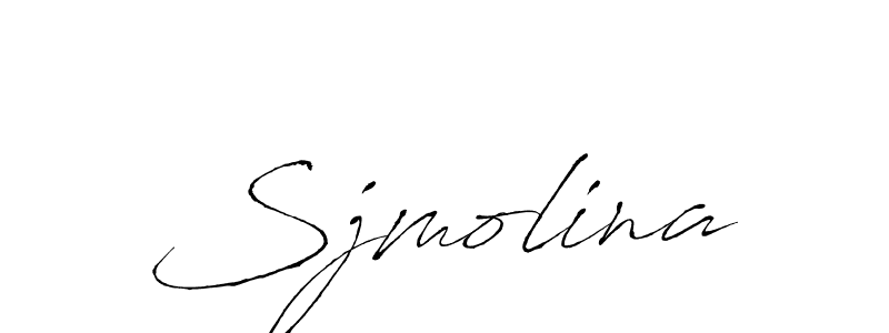 Design your own signature with our free online signature maker. With this signature software, you can create a handwritten (Antro_Vectra) signature for name Sjmolina. Sjmolina signature style 6 images and pictures png