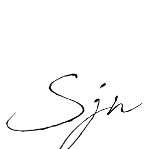 Sjn stylish signature style. Best Handwritten Sign (Antro_Vectra) for my name. Handwritten Signature Collection Ideas for my name Sjn. Sjn signature style 6 images and pictures png