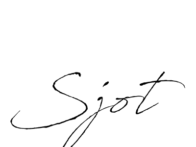 Design your own signature with our free online signature maker. With this signature software, you can create a handwritten (Antro_Vectra) signature for name Sjot. Sjot signature style 6 images and pictures png