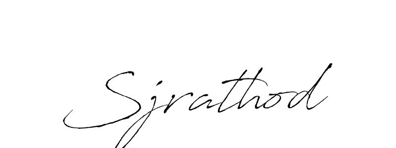 How to make Sjrathod signature? Antro_Vectra is a professional autograph style. Create handwritten signature for Sjrathod name. Sjrathod signature style 6 images and pictures png