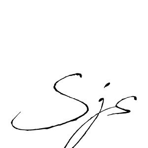 Also we have Sjs name is the best signature style. Create professional handwritten signature collection using Antro_Vectra autograph style. Sjs signature style 6 images and pictures png