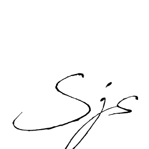 Antro_Vectra is a professional signature style that is perfect for those who want to add a touch of class to their signature. It is also a great choice for those who want to make their signature more unique. Get Sjs name to fancy signature for free. Sjs signature style 6 images and pictures png