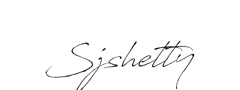 Design your own signature with our free online signature maker. With this signature software, you can create a handwritten (Antro_Vectra) signature for name Sjshetty. Sjshetty signature style 6 images and pictures png
