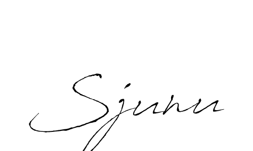 Sjunu stylish signature style. Best Handwritten Sign (Antro_Vectra) for my name. Handwritten Signature Collection Ideas for my name Sjunu. Sjunu signature style 6 images and pictures png