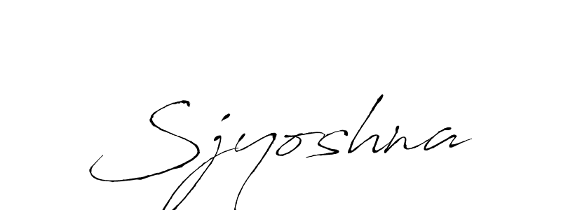 Create a beautiful signature design for name Sjyoshna. With this signature (Antro_Vectra) fonts, you can make a handwritten signature for free. Sjyoshna signature style 6 images and pictures png
