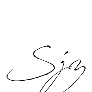 Best and Professional Signature Style for Sjz. Antro_Vectra Best Signature Style Collection. Sjz signature style 6 images and pictures png