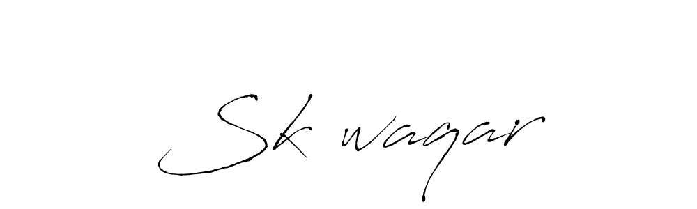 It looks lik you need a new signature style for name Sk•waqar. Design unique handwritten (Antro_Vectra) signature with our free signature maker in just a few clicks. Sk•waqar signature style 6 images and pictures png