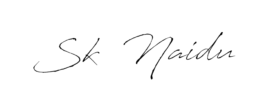 How to make Sk  Naidu signature? Antro_Vectra is a professional autograph style. Create handwritten signature for Sk  Naidu name. Sk  Naidu signature style 6 images and pictures png