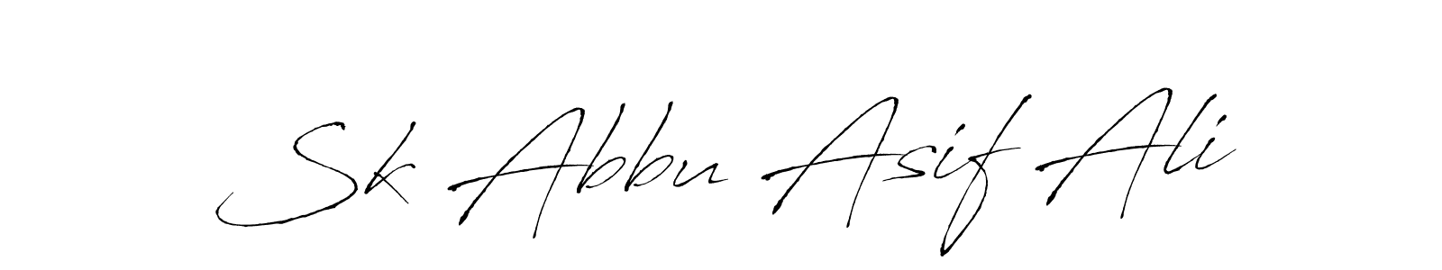 Sk Abbu Asif Ali stylish signature style. Best Handwritten Sign (Antro_Vectra) for my name. Handwritten Signature Collection Ideas for my name Sk Abbu Asif Ali. Sk Abbu Asif Ali signature style 6 images and pictures png