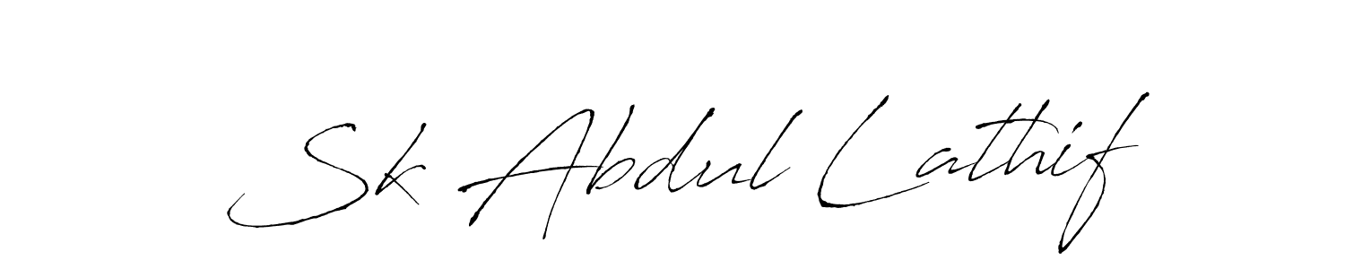 Make a short Sk Abdul Lathif signature style. Manage your documents anywhere anytime using Antro_Vectra. Create and add eSignatures, submit forms, share and send files easily. Sk Abdul Lathif signature style 6 images and pictures png