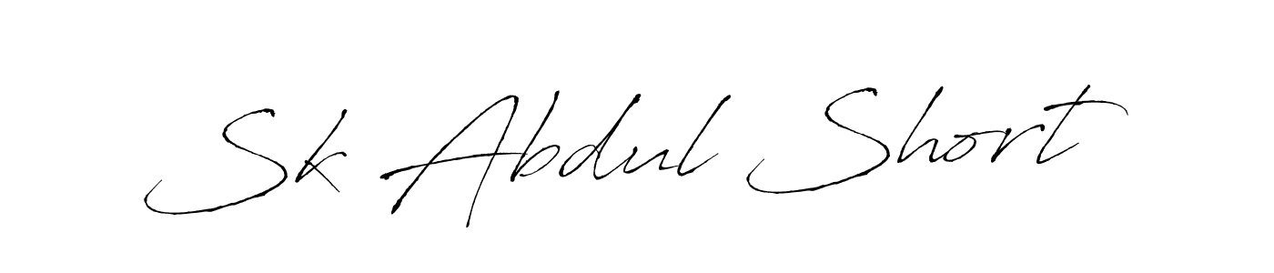 How to Draw Sk Abdul Short signature style? Antro_Vectra is a latest design signature styles for name Sk Abdul Short. Sk Abdul Short signature style 6 images and pictures png