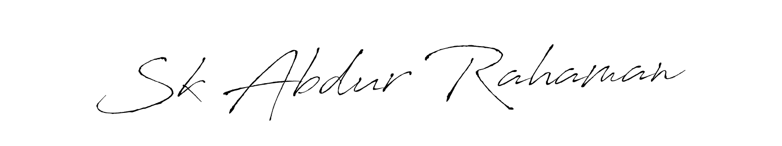 How to make Sk Abdur Rahaman signature? Antro_Vectra is a professional autograph style. Create handwritten signature for Sk Abdur Rahaman name. Sk Abdur Rahaman signature style 6 images and pictures png