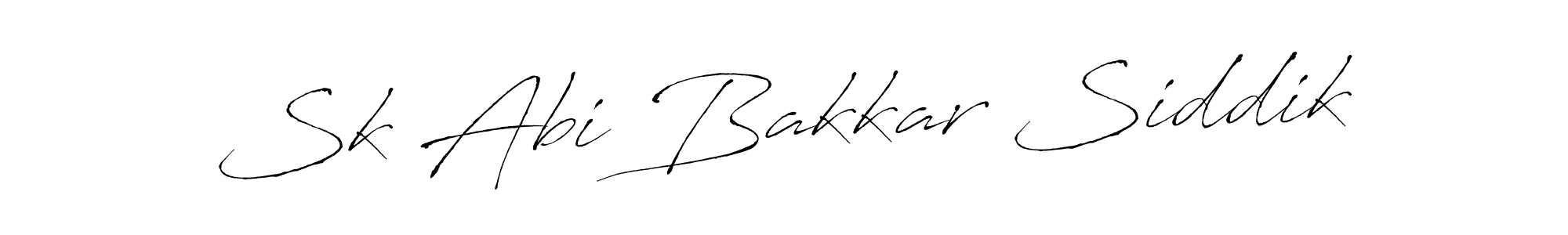 Also we have Sk Abi Bakkar Siddik name is the best signature style. Create professional handwritten signature collection using Antro_Vectra autograph style. Sk Abi Bakkar Siddik signature style 6 images and pictures png