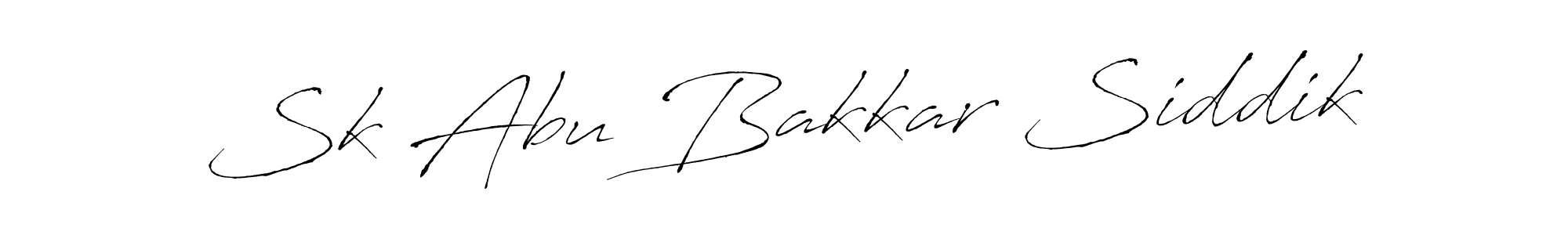 How to make Sk Abu Bakkar Siddik name signature. Use Antro_Vectra style for creating short signs online. This is the latest handwritten sign. Sk Abu Bakkar Siddik signature style 6 images and pictures png