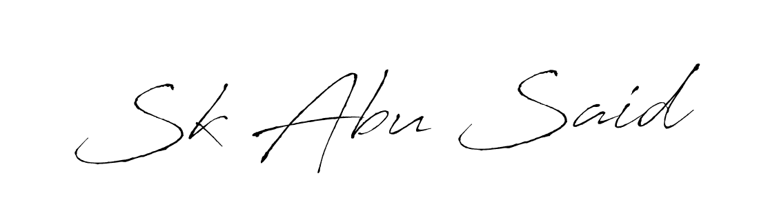 How to make Sk Abu Said name signature. Use Antro_Vectra style for creating short signs online. This is the latest handwritten sign. Sk Abu Said signature style 6 images and pictures png