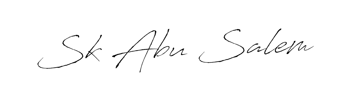 Antro_Vectra is a professional signature style that is perfect for those who want to add a touch of class to their signature. It is also a great choice for those who want to make their signature more unique. Get Sk Abu Salem name to fancy signature for free. Sk Abu Salem signature style 6 images and pictures png