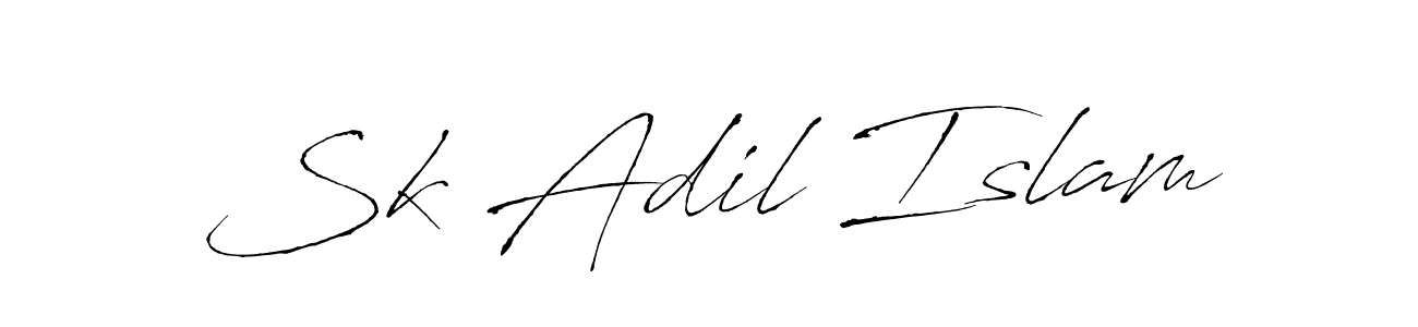 Create a beautiful signature design for name Sk Adil Islam. With this signature (Antro_Vectra) fonts, you can make a handwritten signature for free. Sk Adil Islam signature style 6 images and pictures png