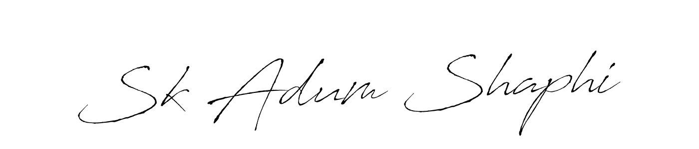 Sk Adum Shaphi stylish signature style. Best Handwritten Sign (Antro_Vectra) for my name. Handwritten Signature Collection Ideas for my name Sk Adum Shaphi. Sk Adum Shaphi signature style 6 images and pictures png